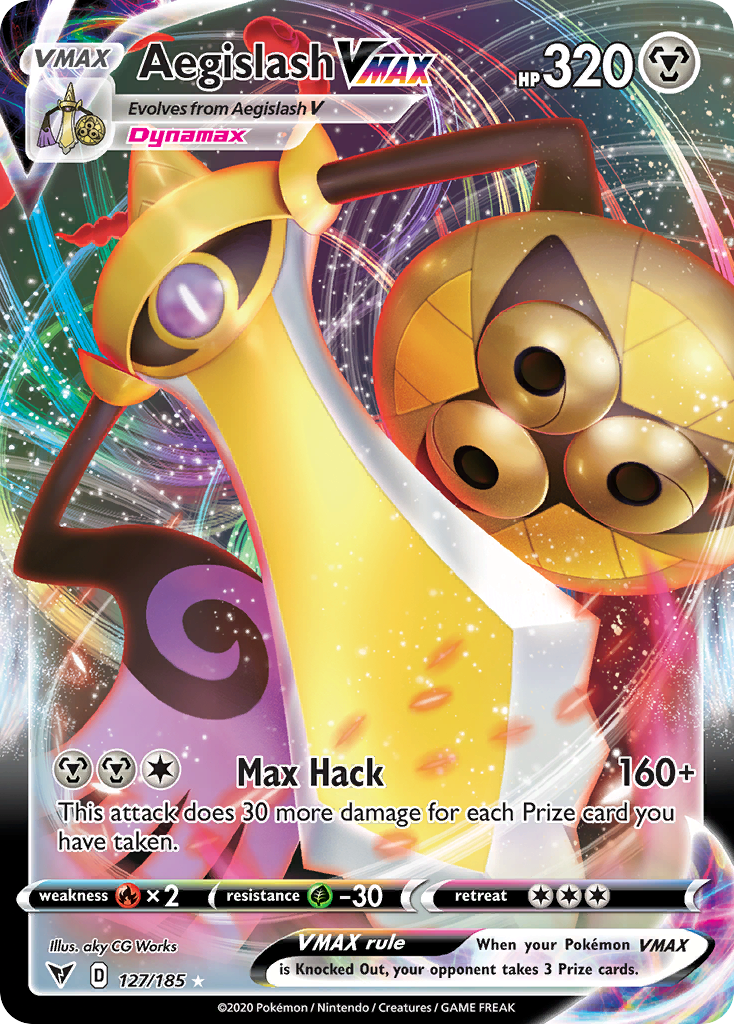 Aegislash VMAX - 127 - Vivid Voltage - Rare Holo VMAX
