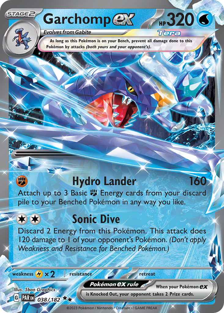 Garchomp ex - 38 - Paradox Rift - Double Rare