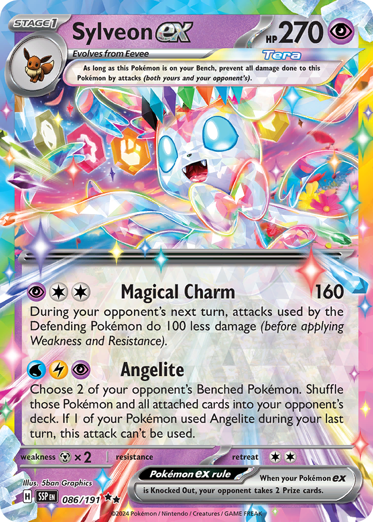 Sylveon ex - Surging Sparks - Double Rare - 86