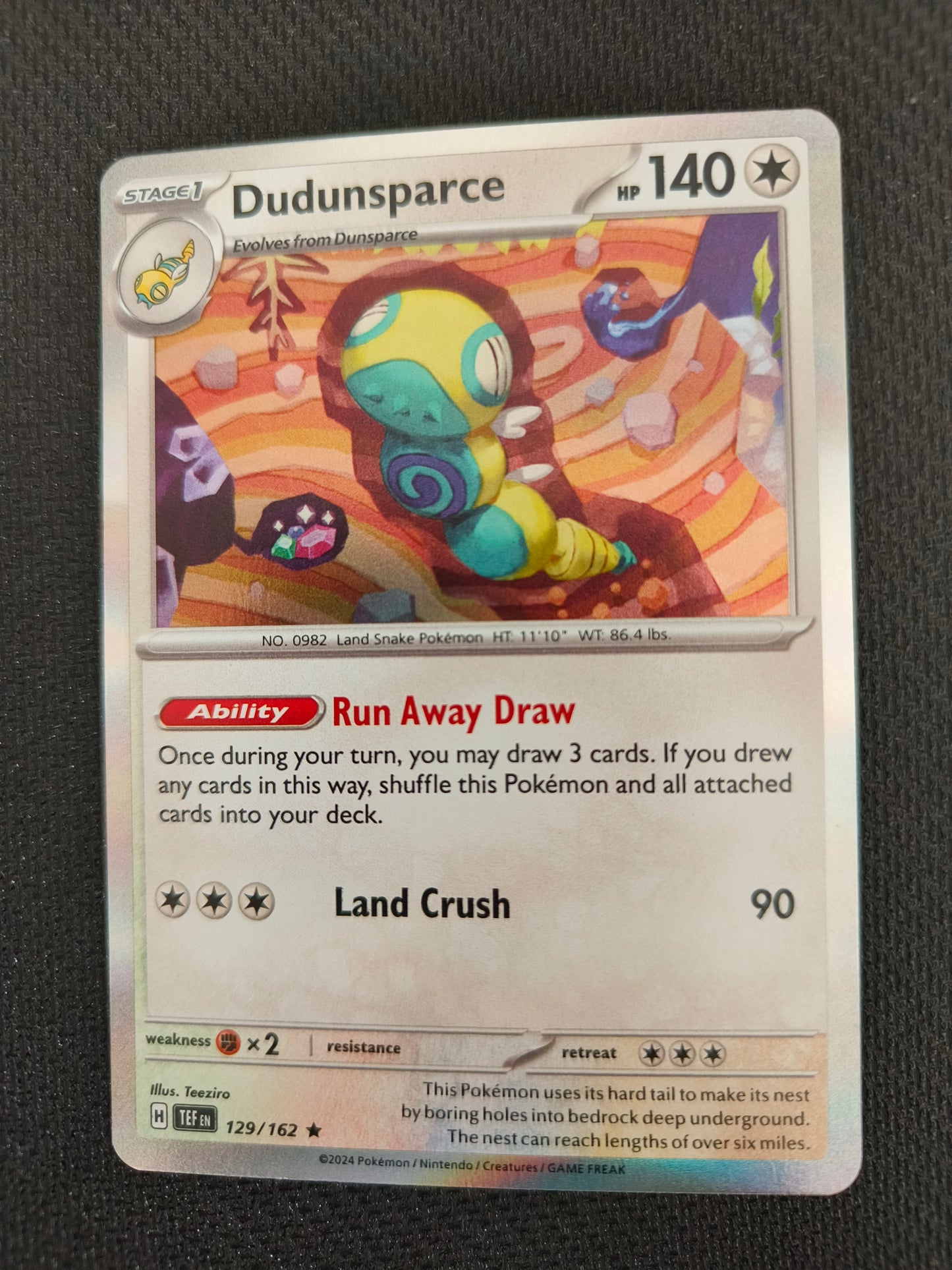 Dudunsparce 129/162 SV05: Temporal Forces (TEF)