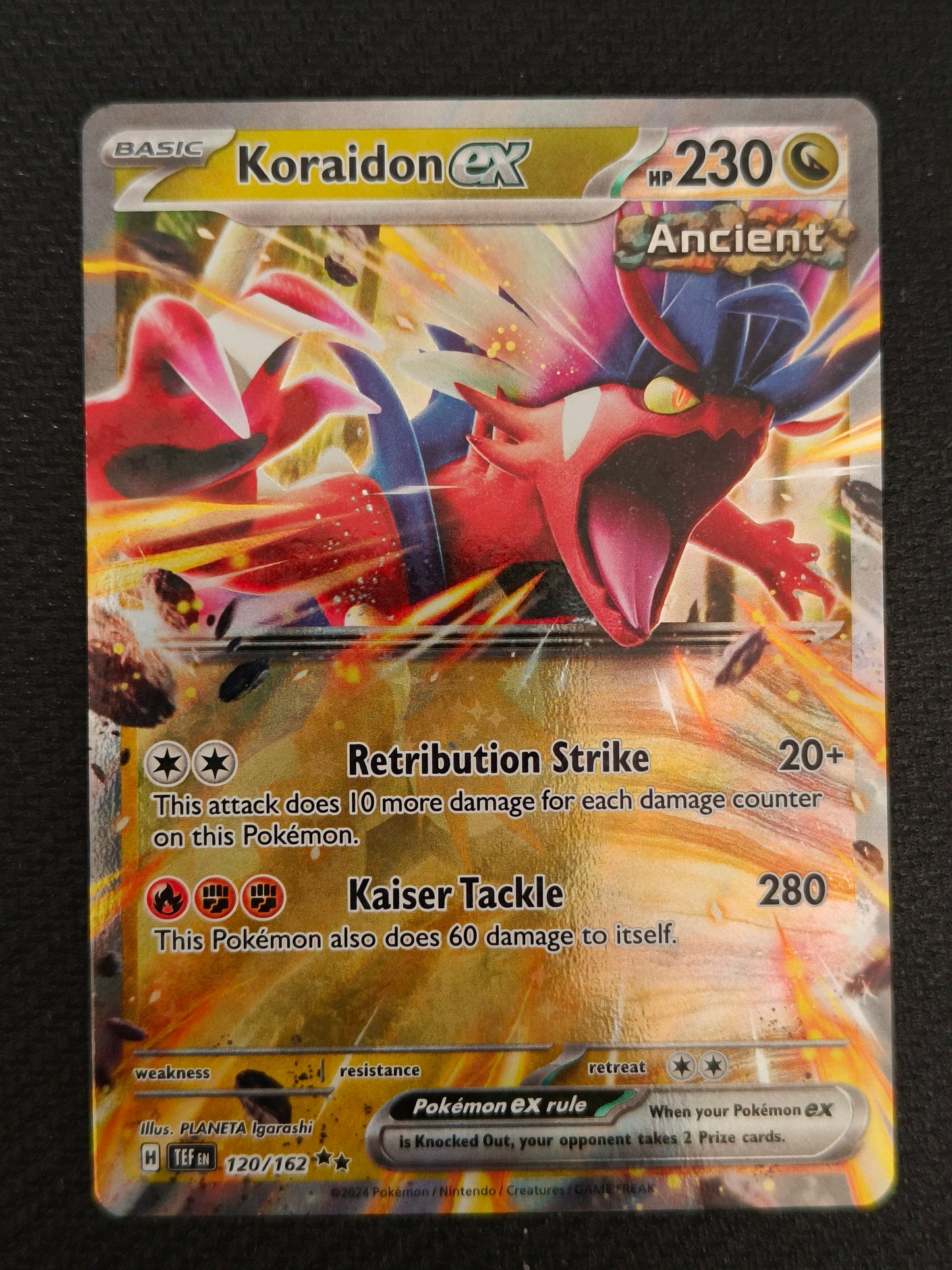 Koraidon ex 120/162 Temporal Forces - Near Mint (Pack Fresh)