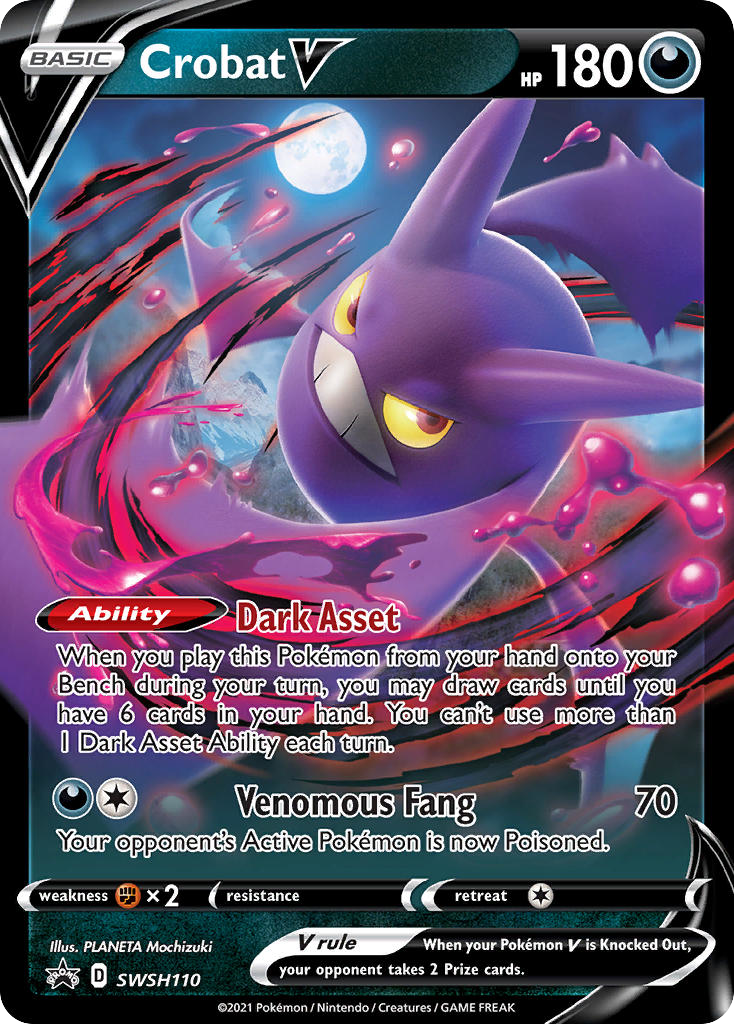 Crobat V - SWSH110 - SWSH Black Star Promos - Promo