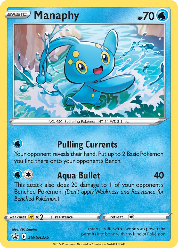 Manaphy - SWSH275 Black Star Promo - Promo