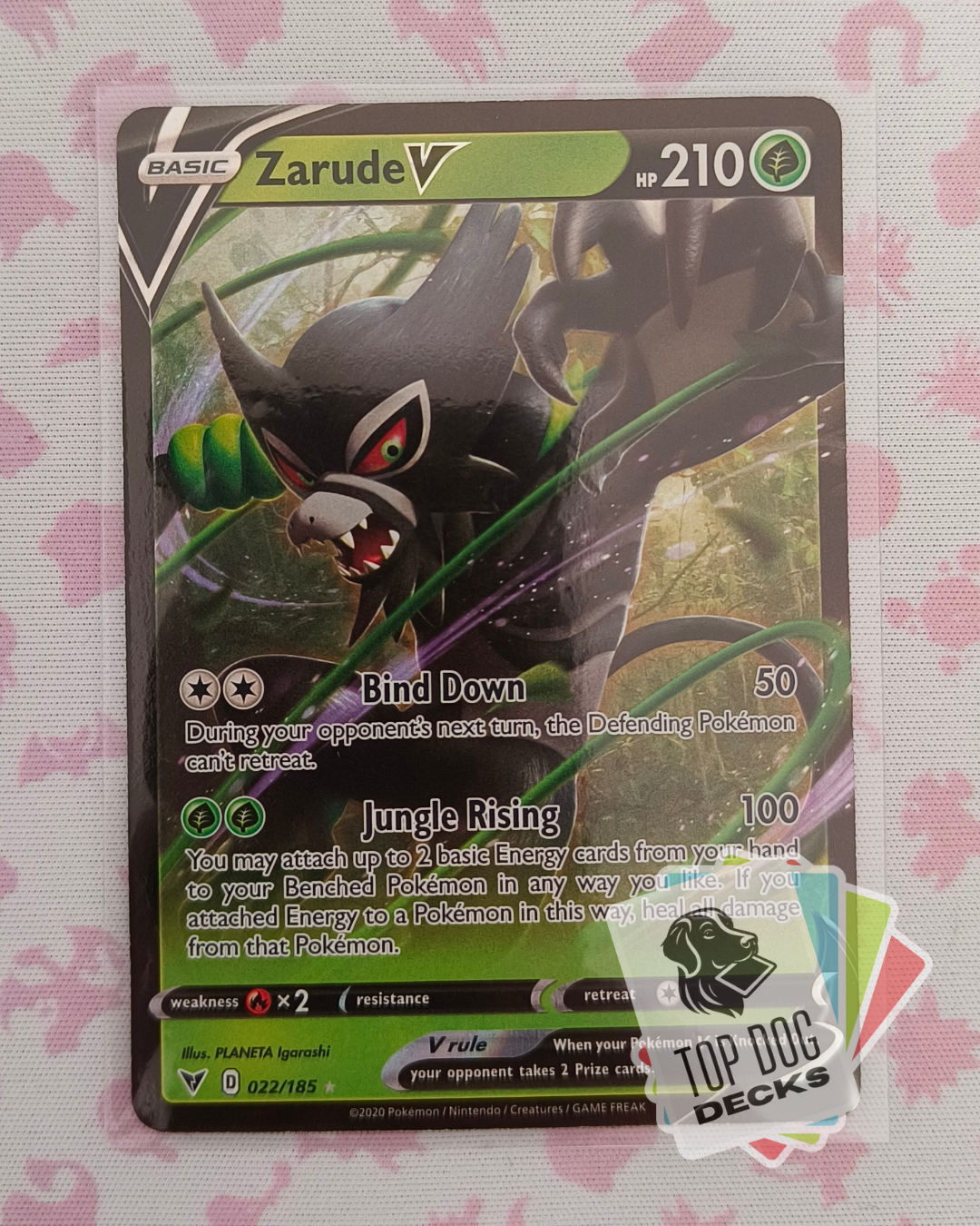 Zarude V 022/185 SWSH04 Vivid Voltage - Near Mint (Pack Fresh)