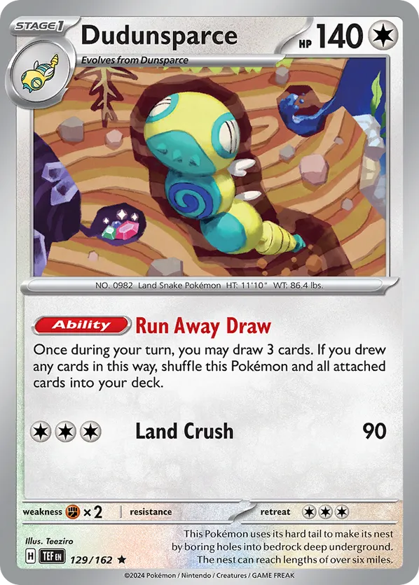 Dudunsparce 129/162 SV05: Temporal Forces (TEF)