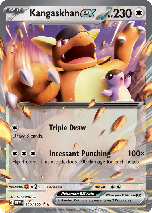 Kangaskhan ex - 115 - 151 - Double Rare