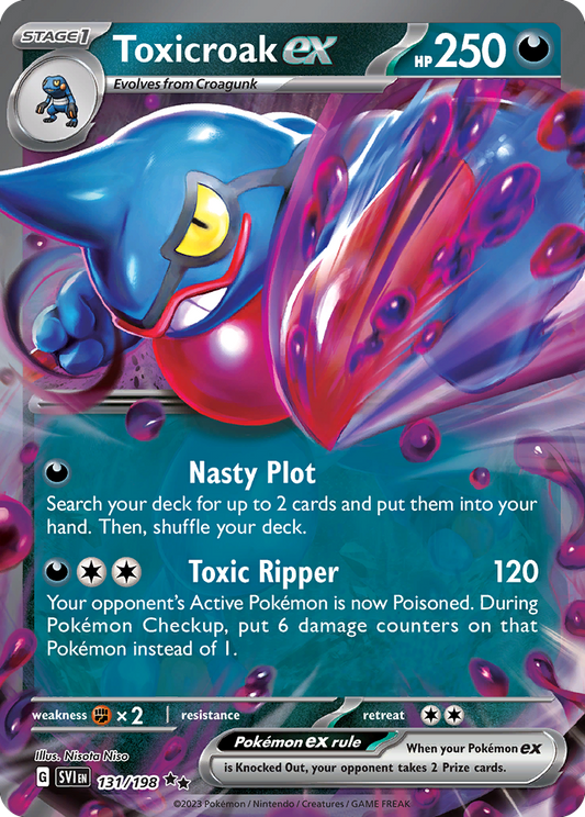Toxicroak ex -131 - Scarlet & Violet - Double Rare