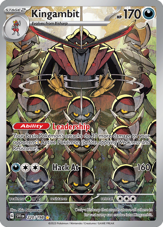 Kingambit - 220 - Scarlet & Violet - Illustration Rare