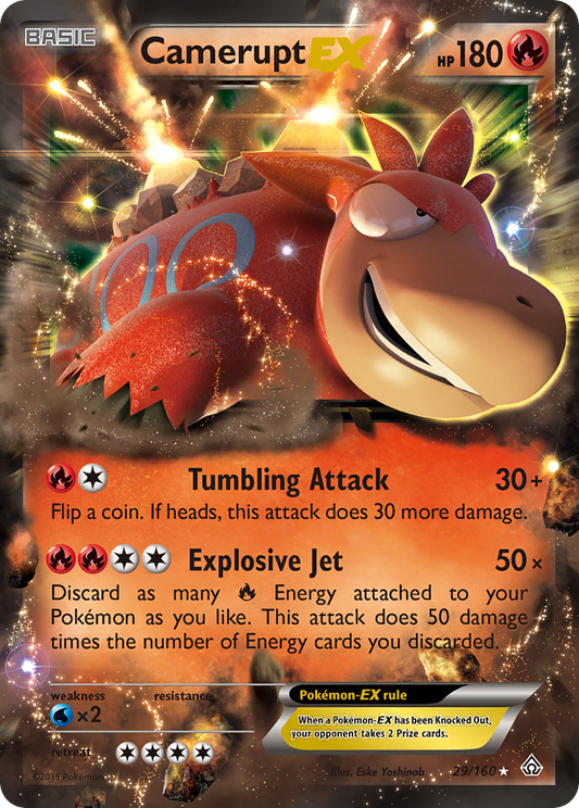 Camerupt-EX - 29 - Primal Clash - Rare Holo EX