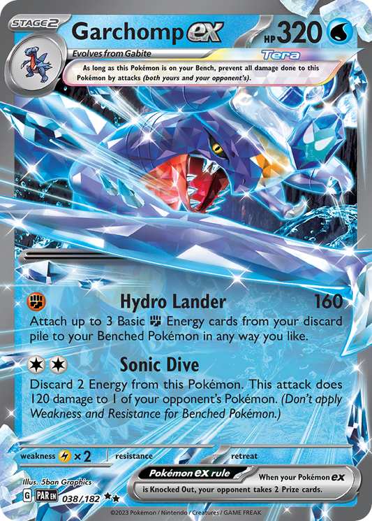 Garchomp ex - 38 - Paradox Rift - Double Rare