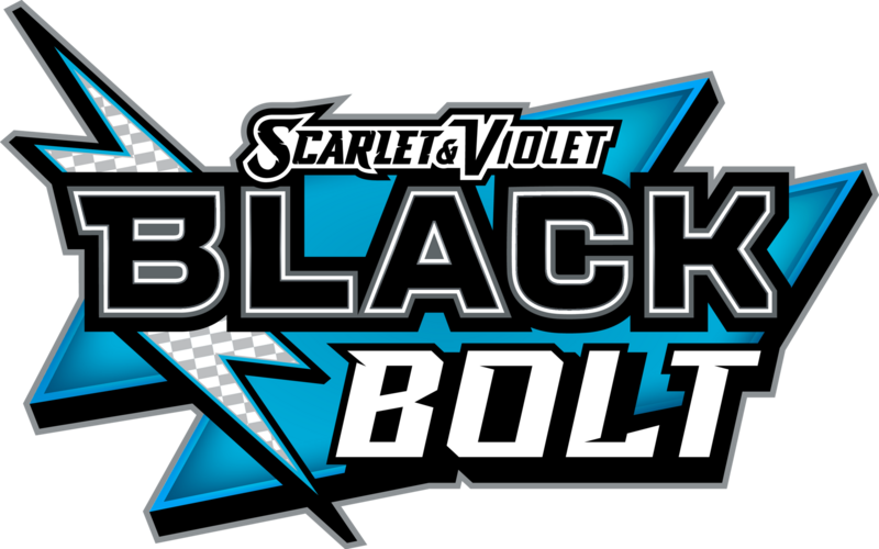 Logo for 'Scarlet Violet Black Bolt' with a blue and black design.