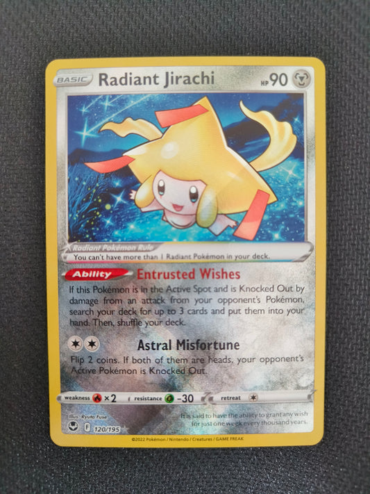 Radiant Jirachi 120/195 Silver Tempest (SIT) - Near Mint (Pack Fresh)