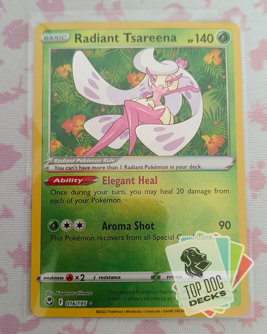 Radiant Tsareena 016/195 Silver Tempest (SIT) - Near Mint (Pack Fresh)