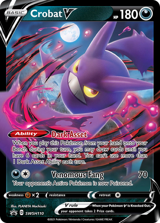 Crobat V - SWSH110 - SWSH Black Star Promos - Promo