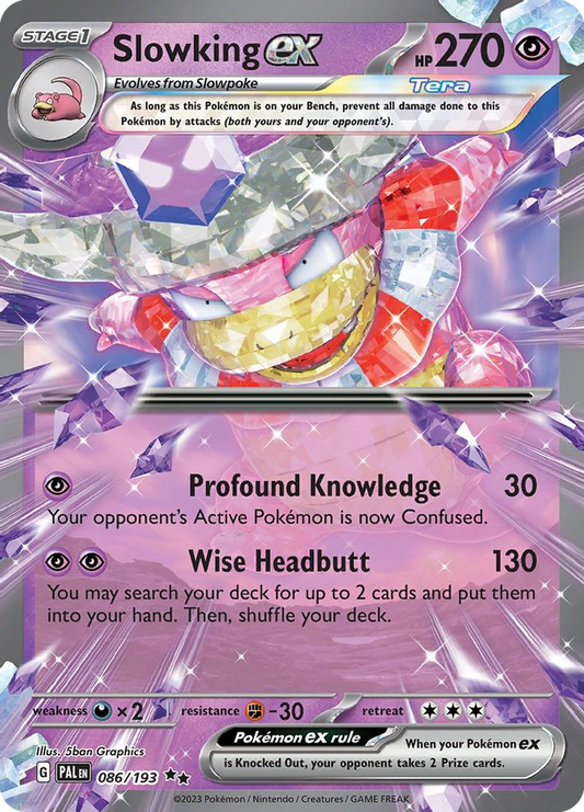 Slowking ex 086/193 Paldea Evolved (PAL) - Near Mint (Pack Fresh)