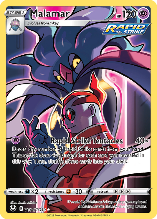 Malamar - TG06 - Silver Tempest Trainer Gallery - Trainer Gallery Rare Holo