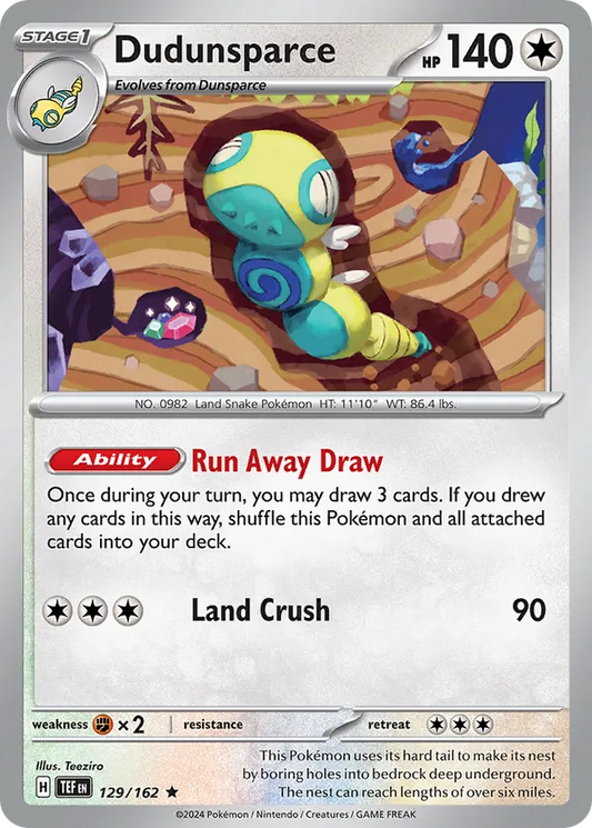 Dudunsparce 129/162 SV05: Temporal Forces (TEF)