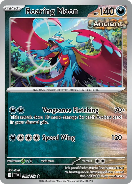 Roaring Moon 109/162 SV05: Temporal Forces (TEF) - Near Mint (Pack Fresh)